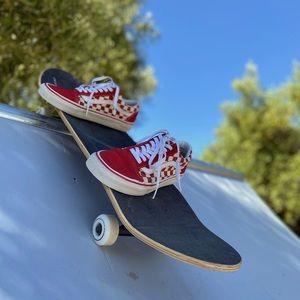 Vans Checkered Old Skool Red Checkerboard 7.5
